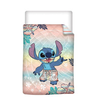 DISNEY - Stitch "Plage" - Couverture en Quilt 140x200cm