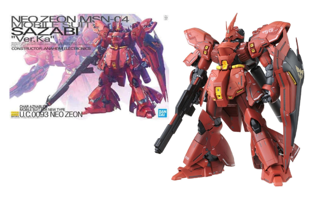 GUNDAM - Model Kit - MG 1/100 - MSN-04 Sazabi Ver.KA - 18 CM