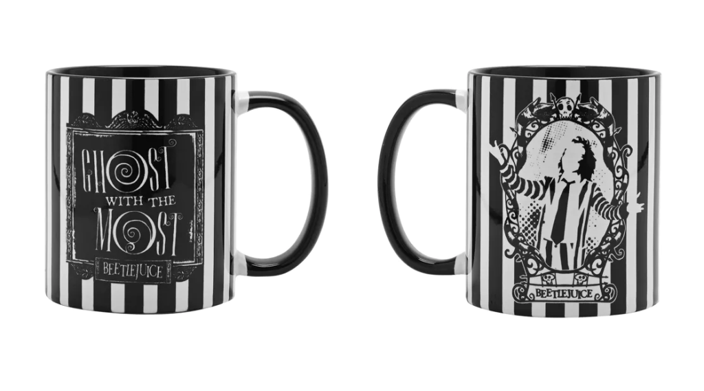 BEETLEJUICE - Black&White - Ghost - Mug Interieur Coloré - 312 ml