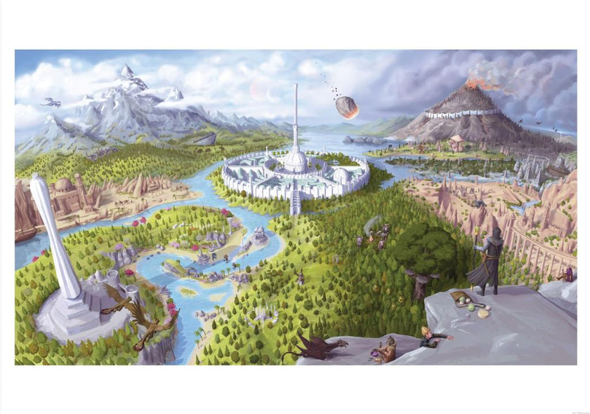 THE ELDER SCROLLS OBLIVION -Cité Impériale -Art Print -Edition Limitée