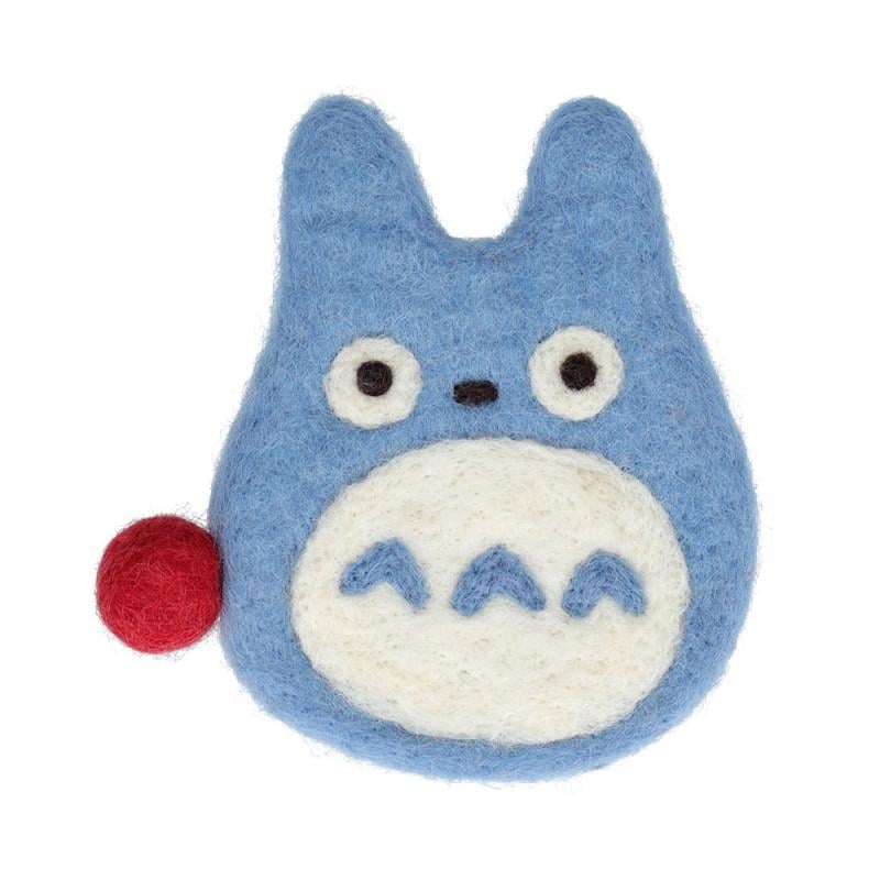 MON VOISIN TOTORO - Totoro bleu - Sous-Verre Fait main 12.5x10x0.8cm