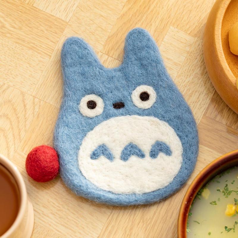 MON VOISIN TOTORO - Totoro bleu - Sous-Verre Fait main 12.5x10x0.8cm