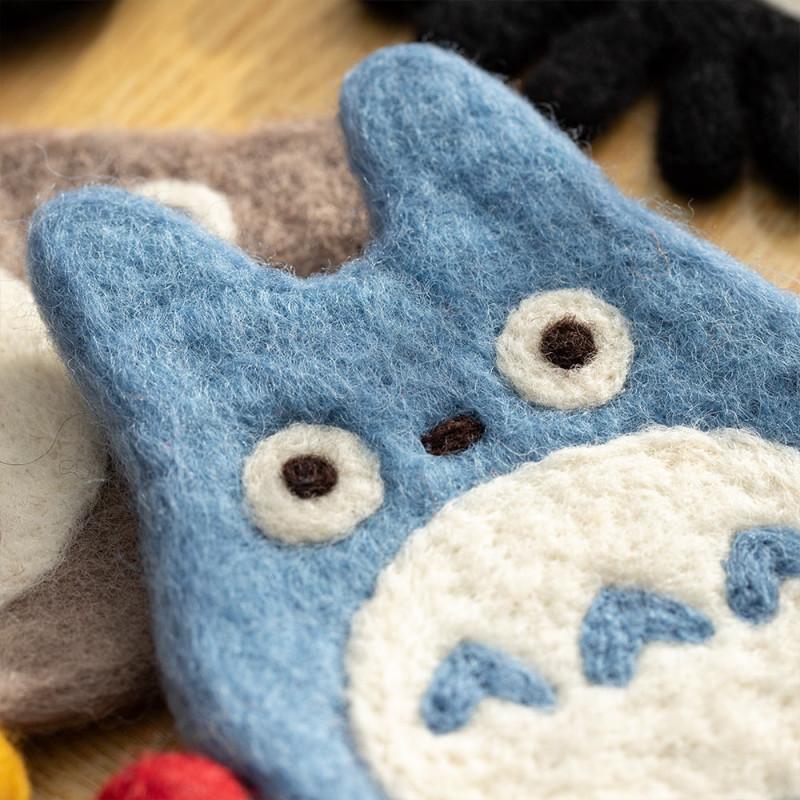MON VOISIN TOTORO - Totoro bleu - Sous-Verre Fait main 12.5x10x0.8cm