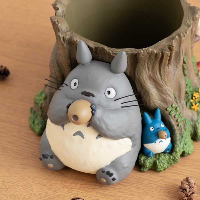 MON VOISIN TOTORO - Totoro Tronc d'arbre - Diorama Planter 17.5cm
