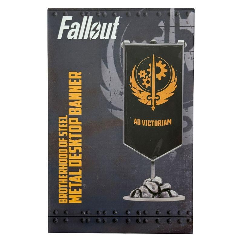 FALLOUT - Brotherhood of Steel Metal Banner - Replique Edition Limité