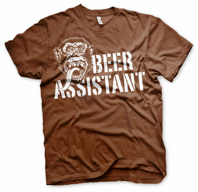 GAS MONKEY - T-Shirt Beer Assistant - Brown (10 Years)