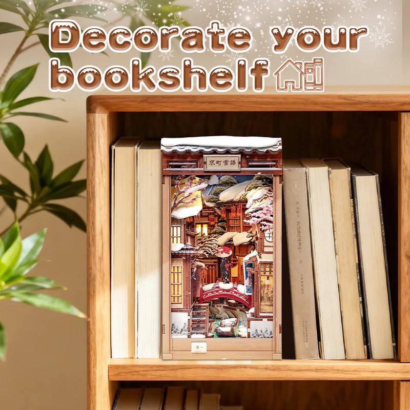 BOOK NOOK KIT - DIY - Murmures de neige à Kyoto- 286pc + Eclairage LED