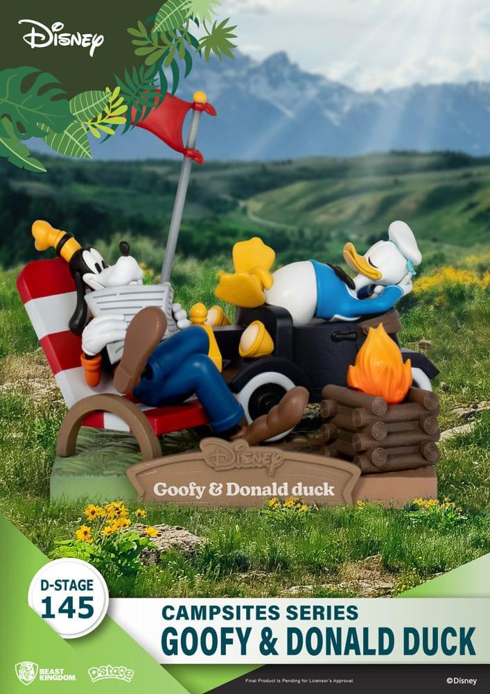DISNEY - Dingo & Donald Duck - Diorama D-Stage Campsite Series 10cm
