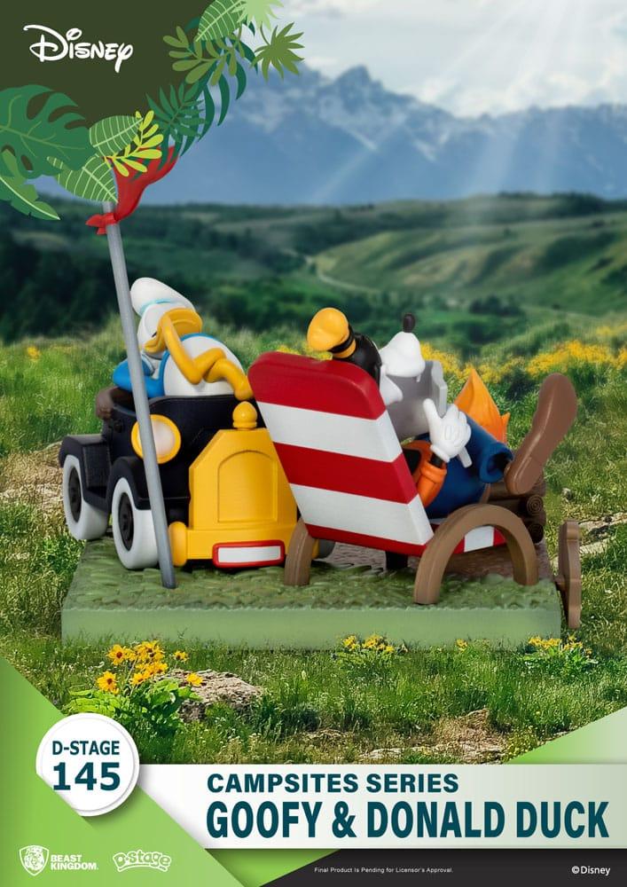 DISNEY - Dingo & Donald Duck - Diorama D-Stage Campsite Series 10cm