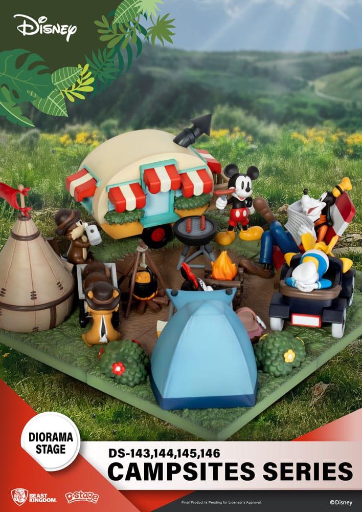 DISNEY - Dingo & Donald Duck - Diorama D-Stage Campsite Series 10cm