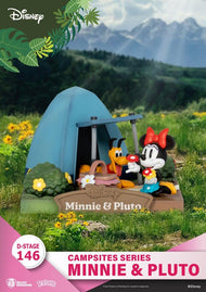 DISNEY - Minnie & Pluto - Diorama D-Stage Campsite Series 10cm