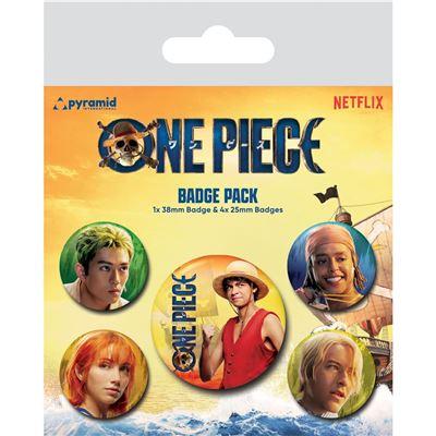 ONE PIECE NETFLIX - Les Chapeaux de Pailles - Pack 5 Badges