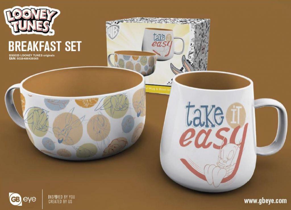 LOONEY TUNES - Set Petit-Déjeuner - Bol & mug - Orginals