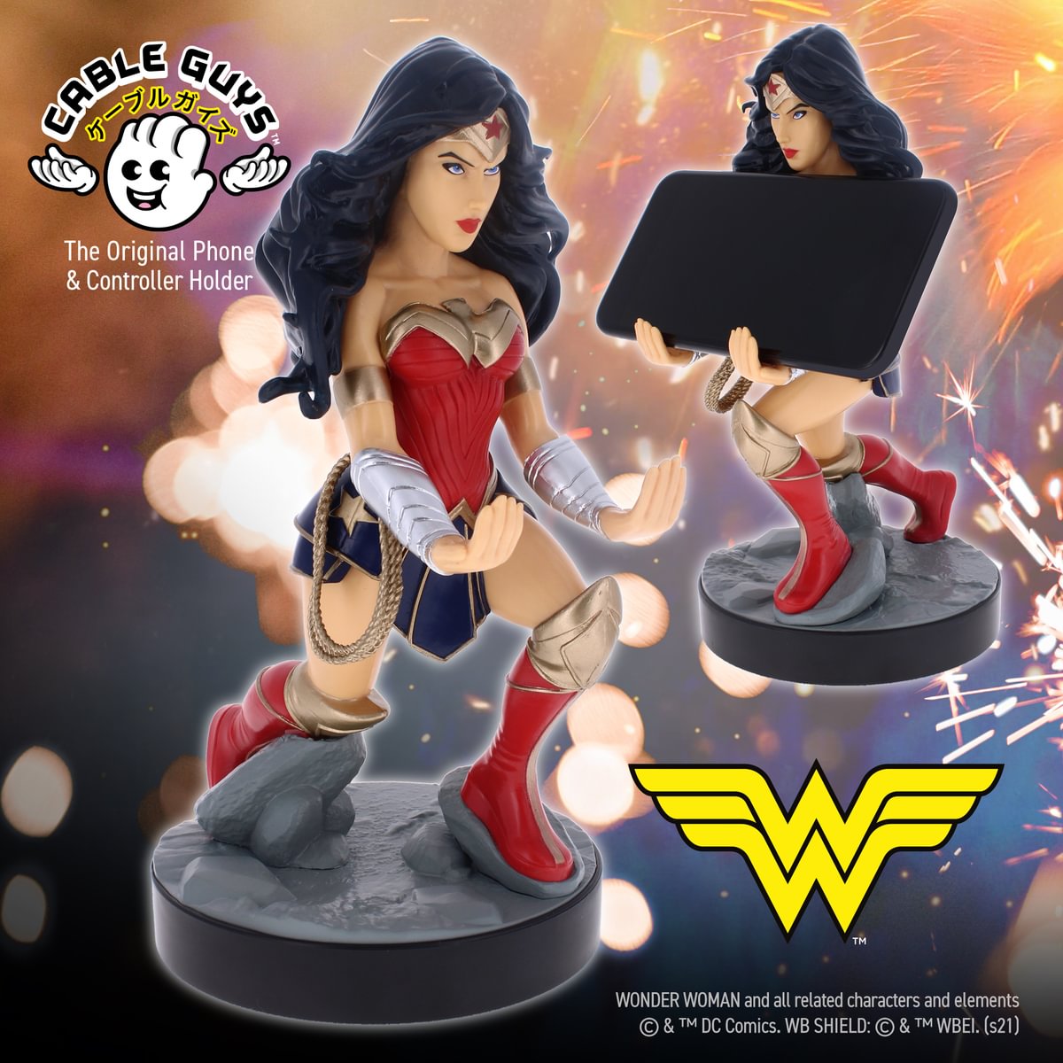 WONDER WOMAN - Support Manette & Portable - 20cm