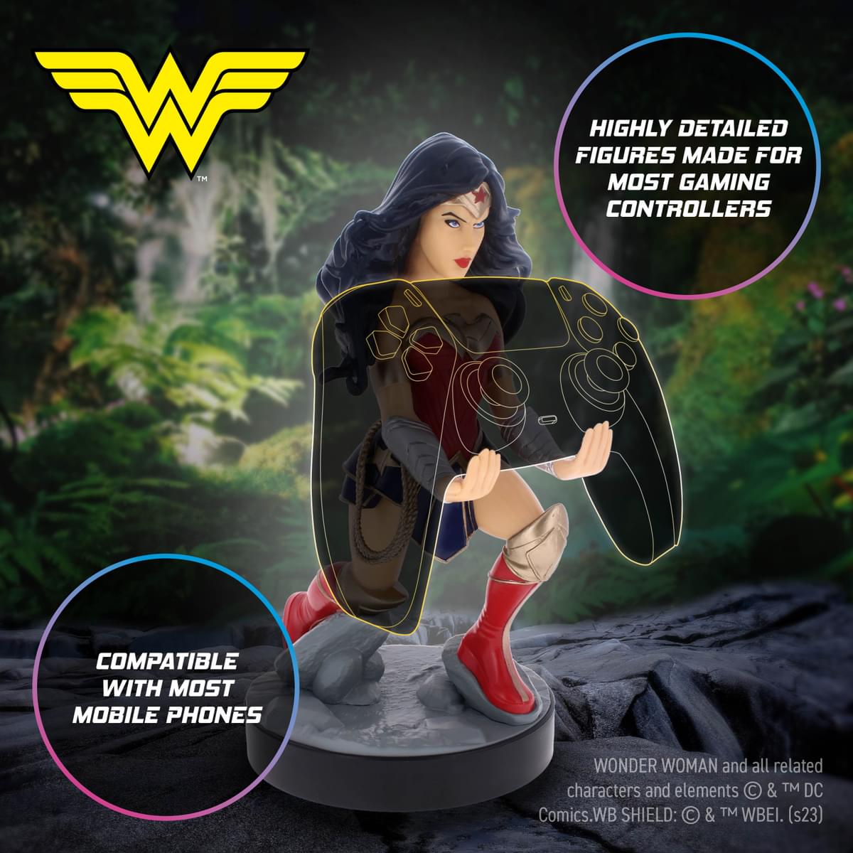 WONDER WOMAN - Support Manette & Portable - 20cm