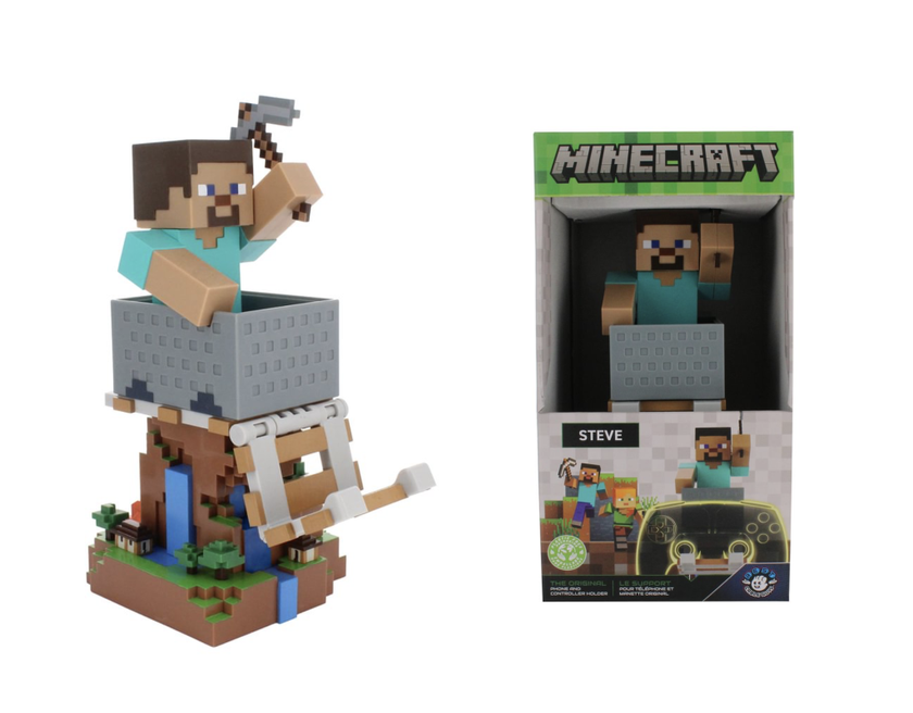 MINECRAFT - Steeve - Support Manette & Portable - 20cm