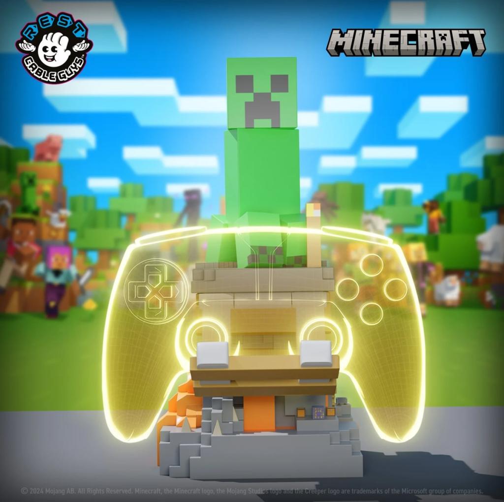 MINECRAFT - Creeper - Support Manette & Portable - 20cm