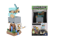 MINECRAFT - Steeve en Armure - Support Manette & Portable - 20cm