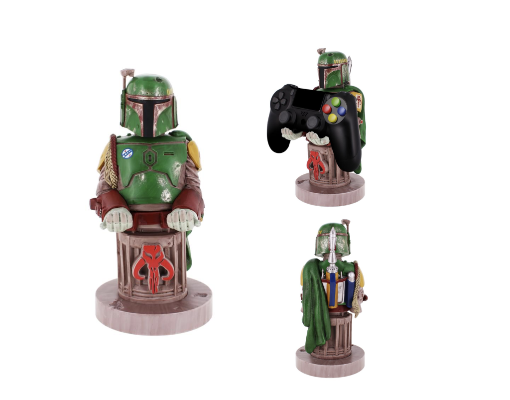 MANDALORIAN - Boba Fett - Support Manette & Portable - 20cm