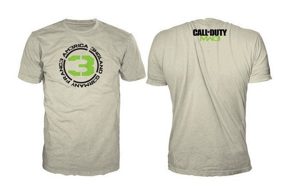 CALL OF DUTY MW3 - T-Shirt Sand - COUNTRIES 3 (S)