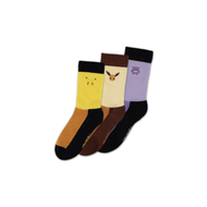 POKEMON - Trio Crew - Pack de 3 paires de chaussettes (T39-42)