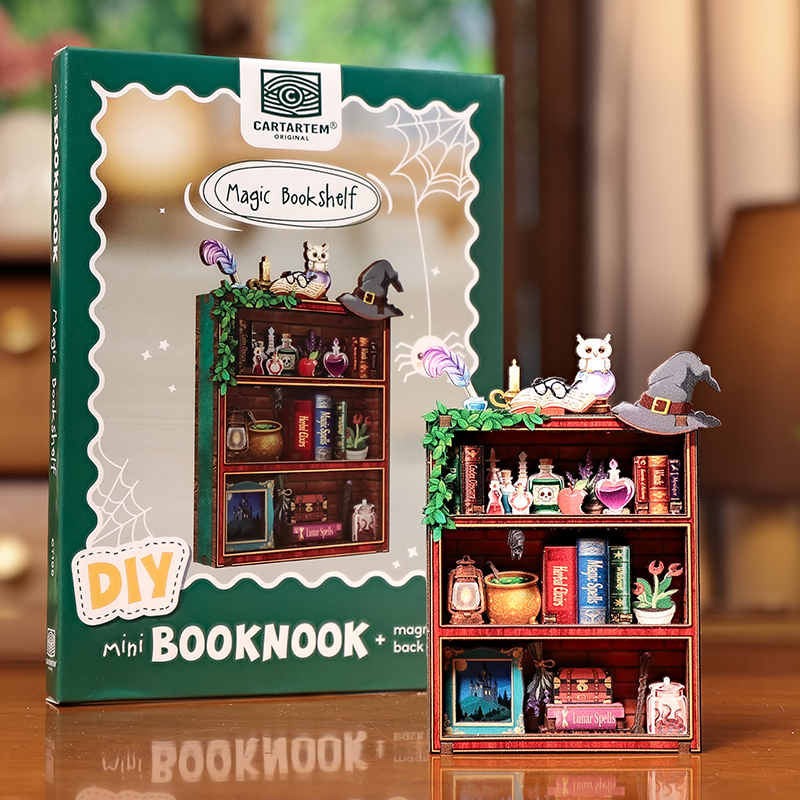 MINI BOOK NOOK KIT - DIY- Etagère Magique - Avec Aimants