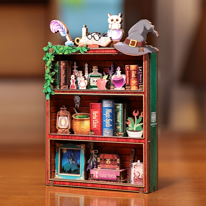 MINI BOOK NOOK KIT - DIY- Etagère Magique - Avec Aimants