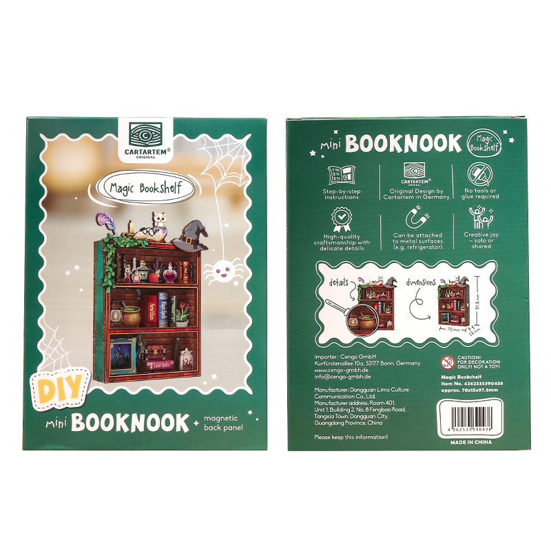 MINI BOOK NOOK KIT - DIY- Etagère Magique - Avec Aimants