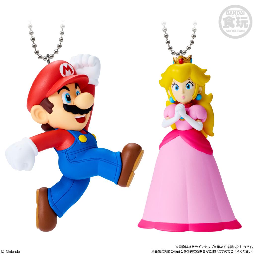 SUPER MARIO -Mascot charm collection w2 -Assortiments 10 Porte-clé 6cm