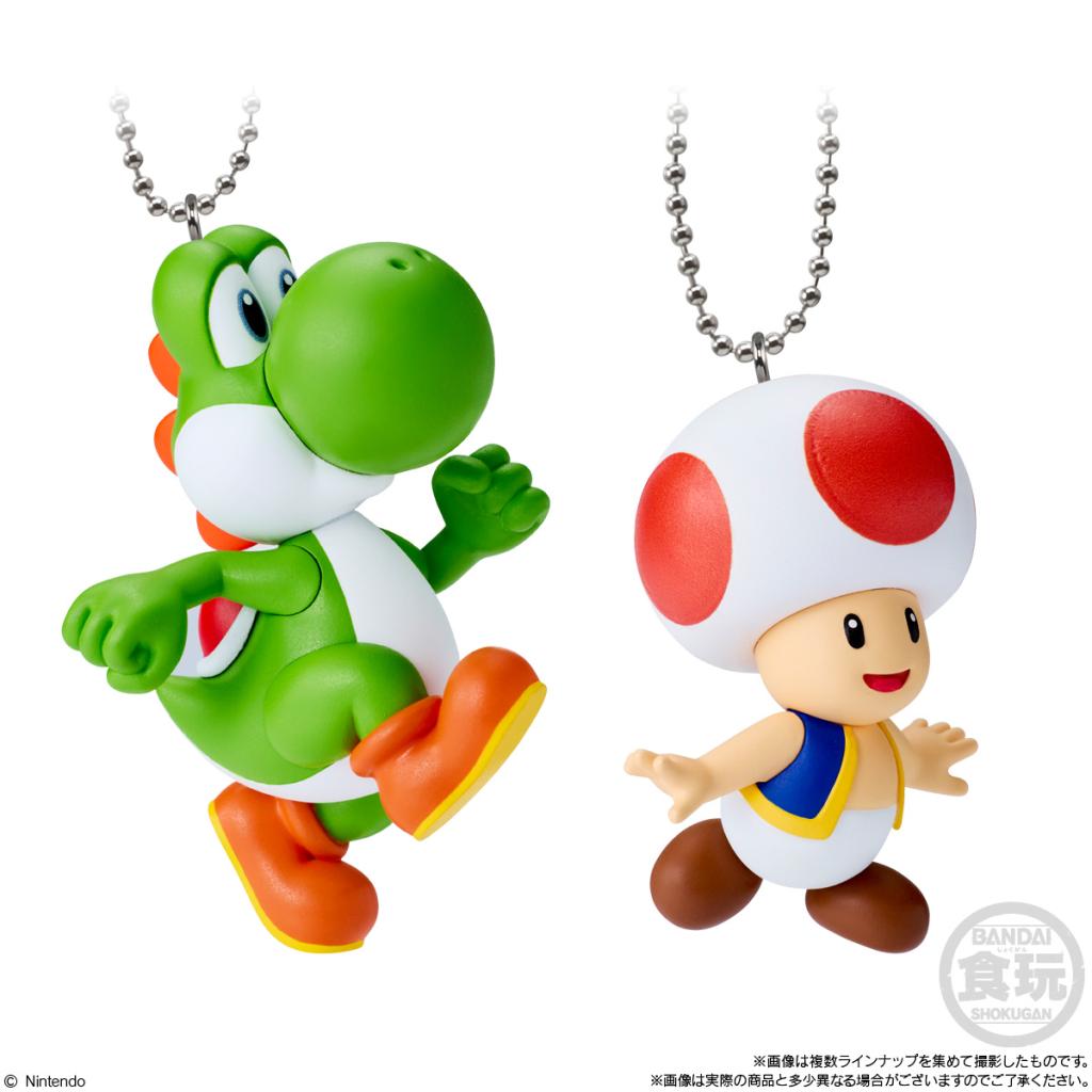 SUPER MARIO -Mascot charm collection w2 -Assortiments 10 Porte-clé 6cm