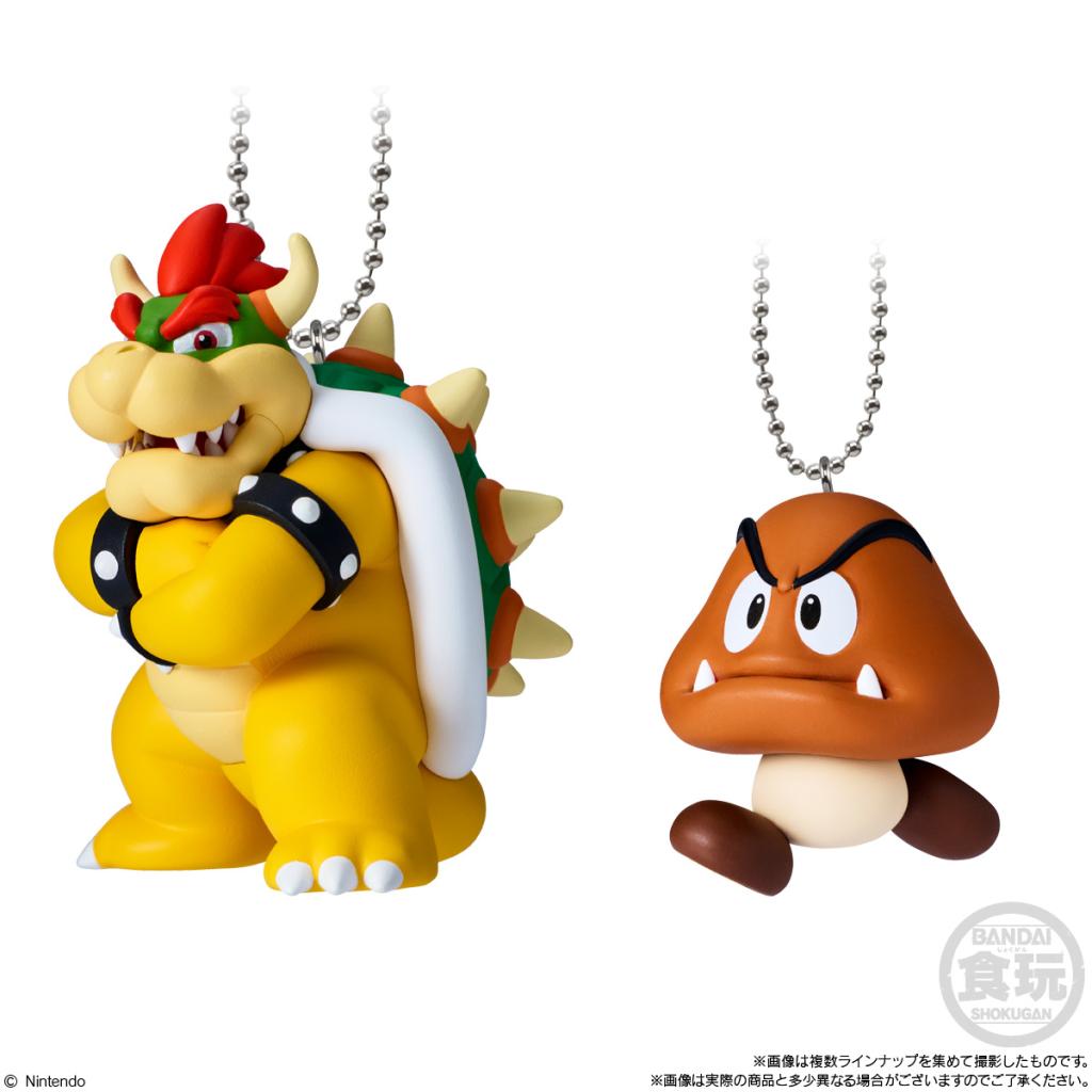 SUPER MARIO -Mascot charm collection w2 -Assortiments 10 Porte-clé 6cm