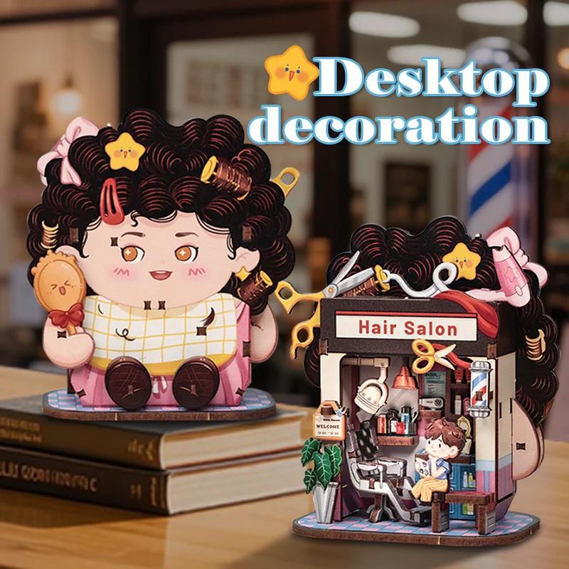 TALEBOX CORNER - Mini House Kit - Salon de coiffure - 53pc