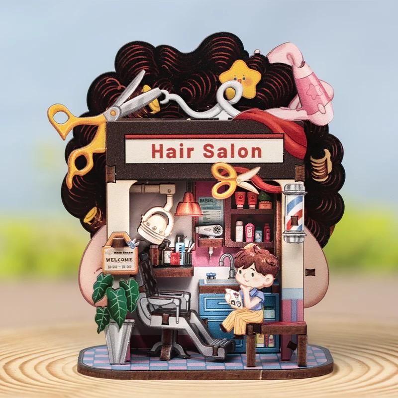 TALEBOX CORNER - Mini House Kit - Salon de coiffure - 53pc