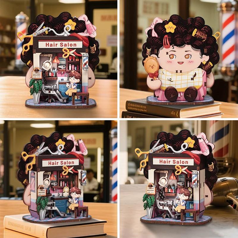 TALEBOX CORNER - Mini House Kit - Salon de coiffure - 53pc