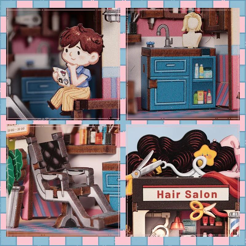 TALEBOX CORNER - Mini House Kit - Salon de coiffure - 53pc