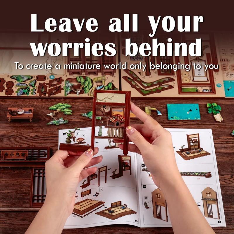 BOOK NOOK KIT - DIY - Kirishima Cha-an - 145pc + Eclairage LED