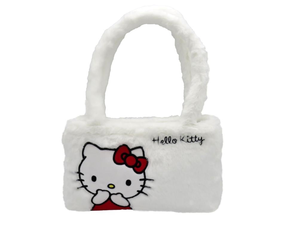 HELLO KITTY - Sac à Main Fourrure - Small 26x17x7cm