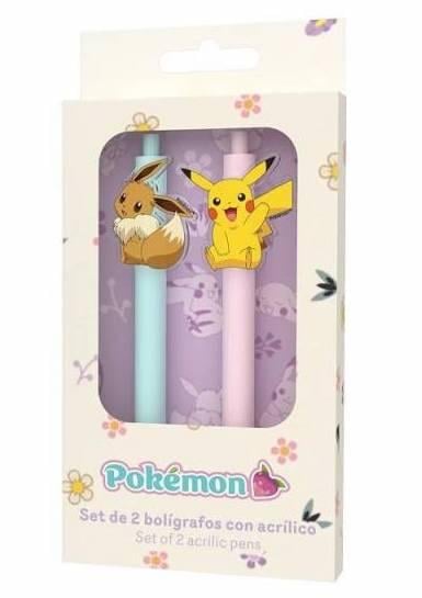POKEMON - Collection Flower - Set de 2 Stylos à Bille