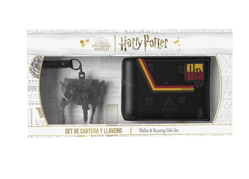 HARRY POTTER - Box Premium - Portefeuille + Porte-Clés en Métal- 2 Pc.