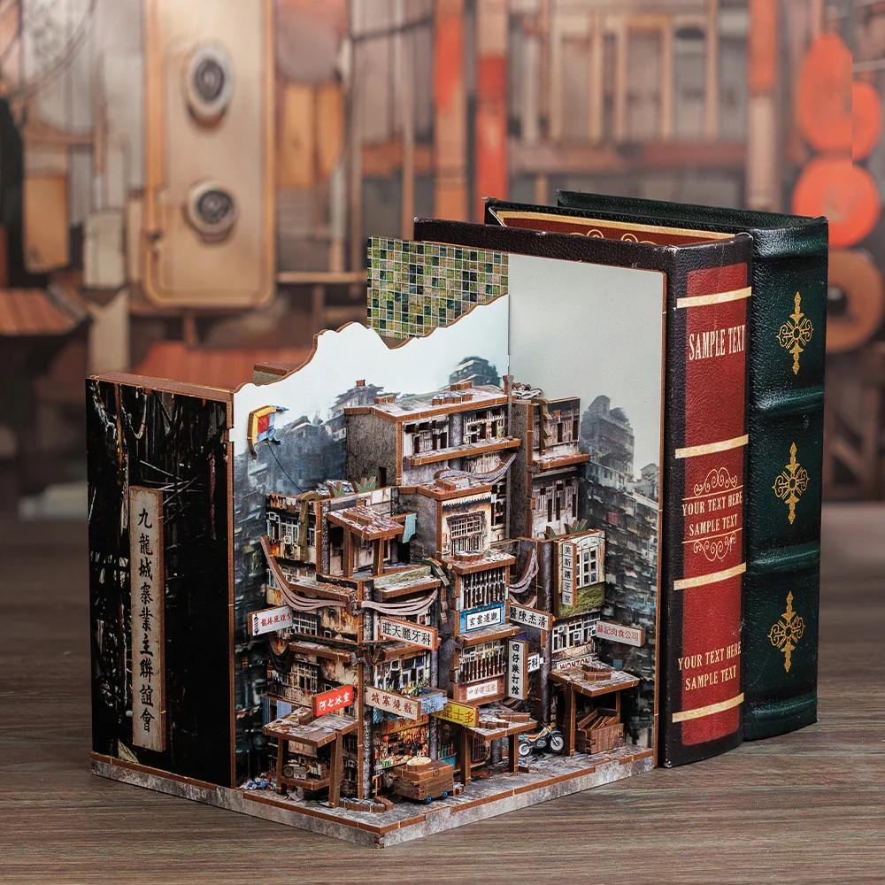 BOOK NOOK KIT - DIY - Crépuscule des guerriers - 272pc + Eclairage LED