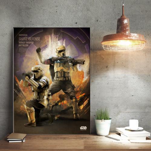 ROGUE ONE KEY FORCES - Magnetic Metal Poster 45x32 - Scarif Trooper