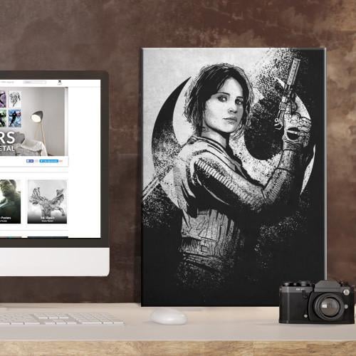 ROGUE ONE MORALITY - Magnetic Metal Poster 45x32 - Jyn