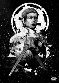 STAR WARS PILOTS - Magnetic Metal Poster 45x32 - Imperial Shuttle