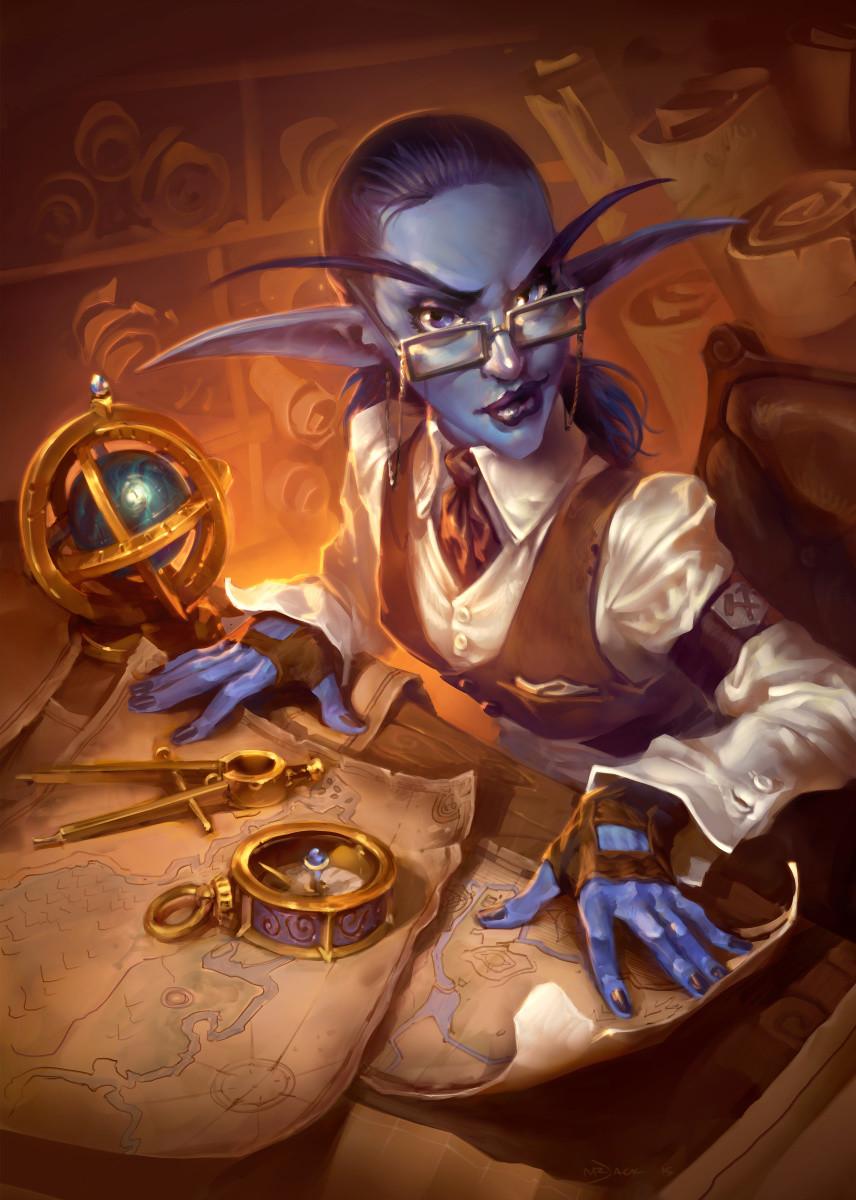 HEARTHSTONE - Magnetic Metal Poster 31x21 - Elise Starseeker