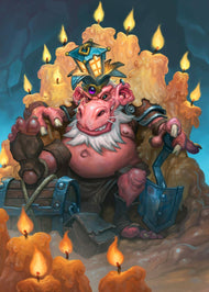 HEARTHSTONE - Magnetic Metal Poster 31x21 - King Togwaggle