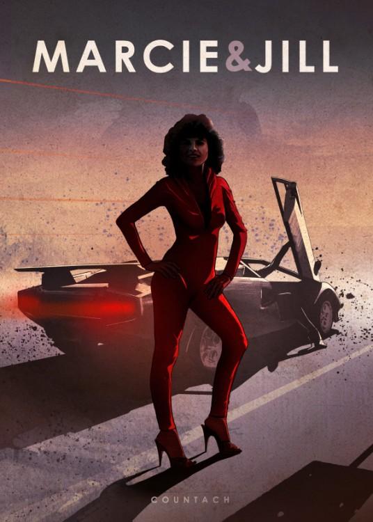 CAR LEGEND - Magnetic Metal Poster 45X32 - Marcie & Jill