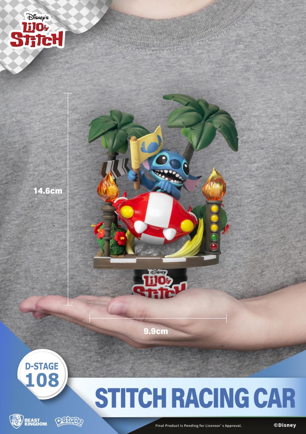 LILO & STITCH - Stitch Racing Car - Diorama D-Stage 14.6cm