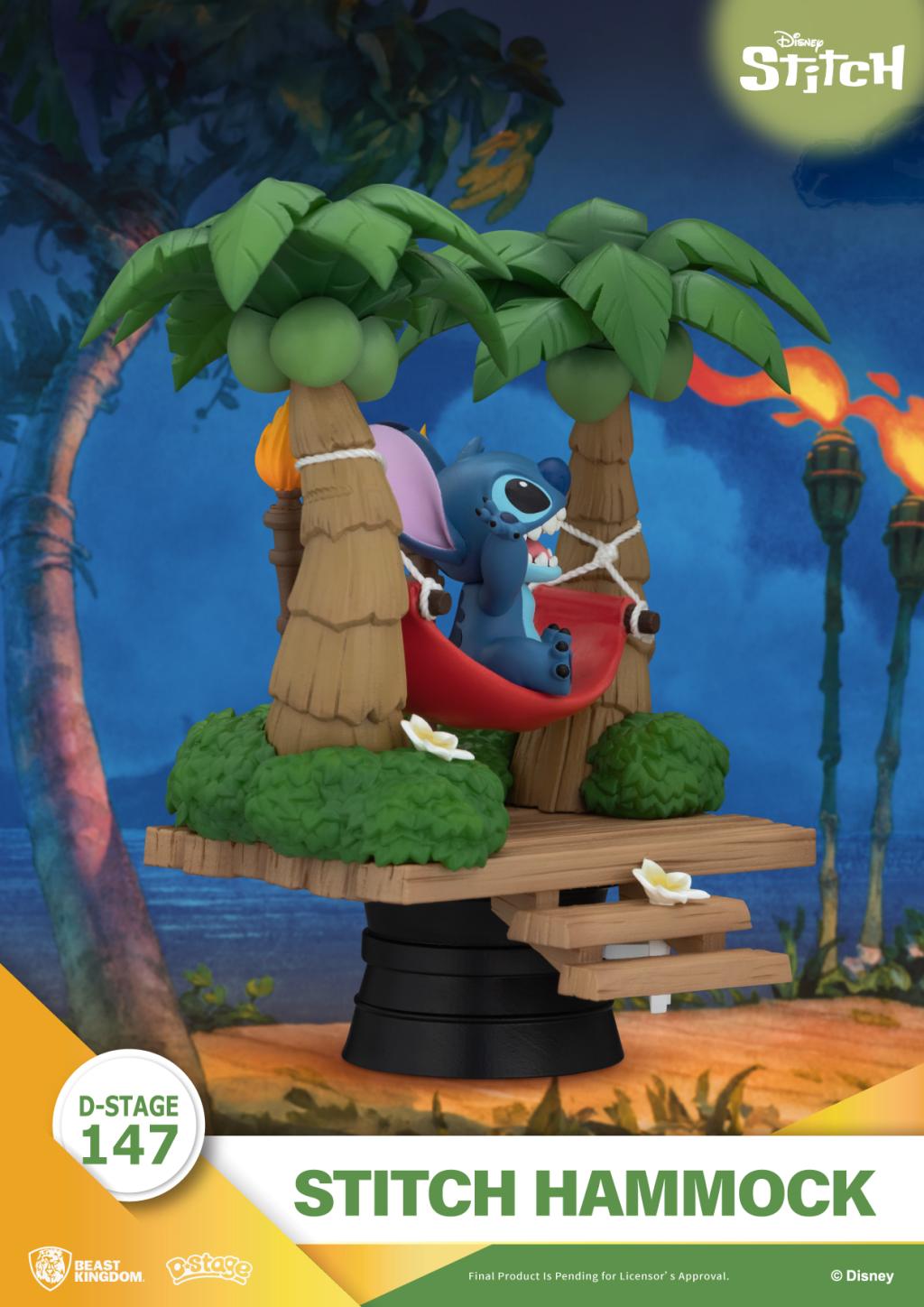LILO & STITCH - Stitch "Hamac" - Diorama D-Stage 14cm