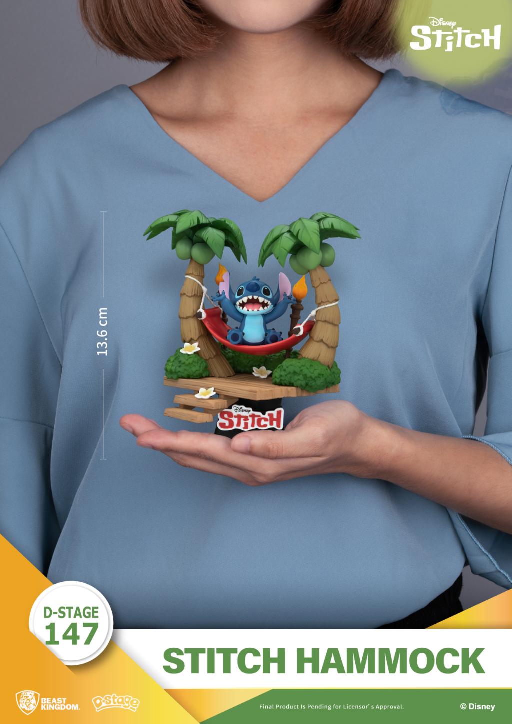 LILO & STITCH - Stitch "Hamac" - Diorama D-Stage 14cm