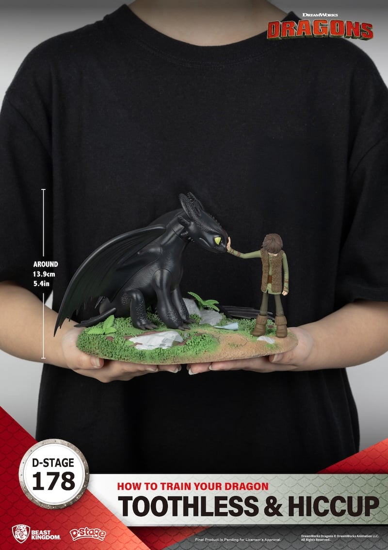 DRAGON - Krokmou et Harold - Diorama D-Stage 15 cm